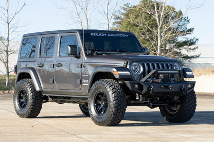 Rough Country 84170918 Rough Country 84 Series Wheel | Gloss Black | 17x8.5 | 5x5 | +0mm