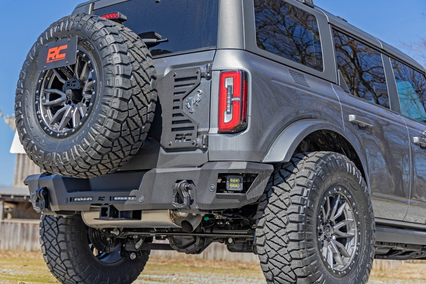 Rough Country 51082 License Plate Relocation Bracket | Ford Bronco 4WD (2021-2025)