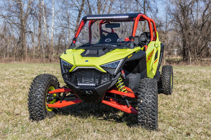Rough Country 98202210 Vented Full Windshield | Scratch Resistant | Polaris RZR Turbo R