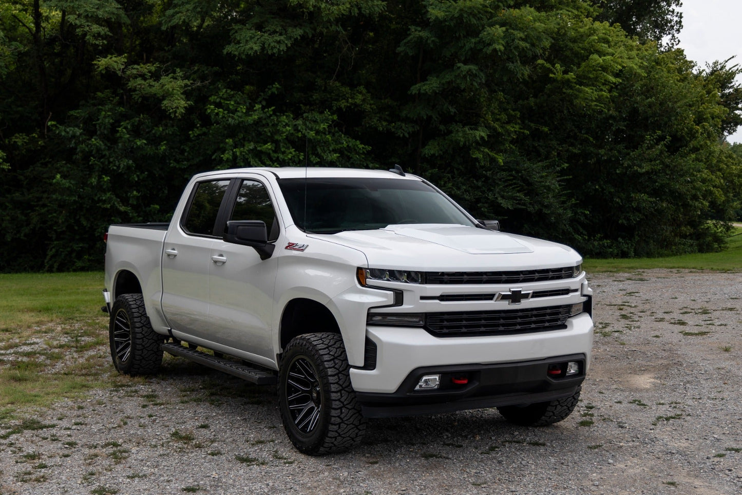 Rough Country HS10010-GXG Hood Scoop | GXG Tungsten | Chevy Silverado 1500 2WD/4WD (2019-2026 & Classic)