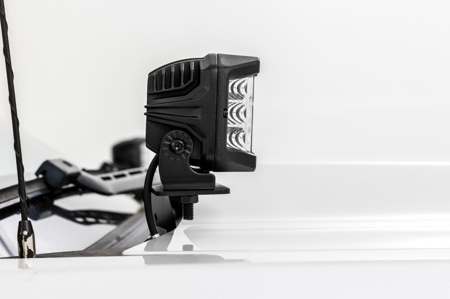 Rough Country 71054 LED Ditch Light Kit | 2in Black Pair | White DRL | Chevy/GMC 1500 (14-18 & Classic)