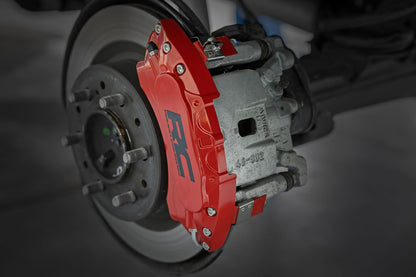 Rough Country 71152 Caliper Covers | Front and Rear | Red | Toyota Tundra 2WD/4WD (2022-2025)