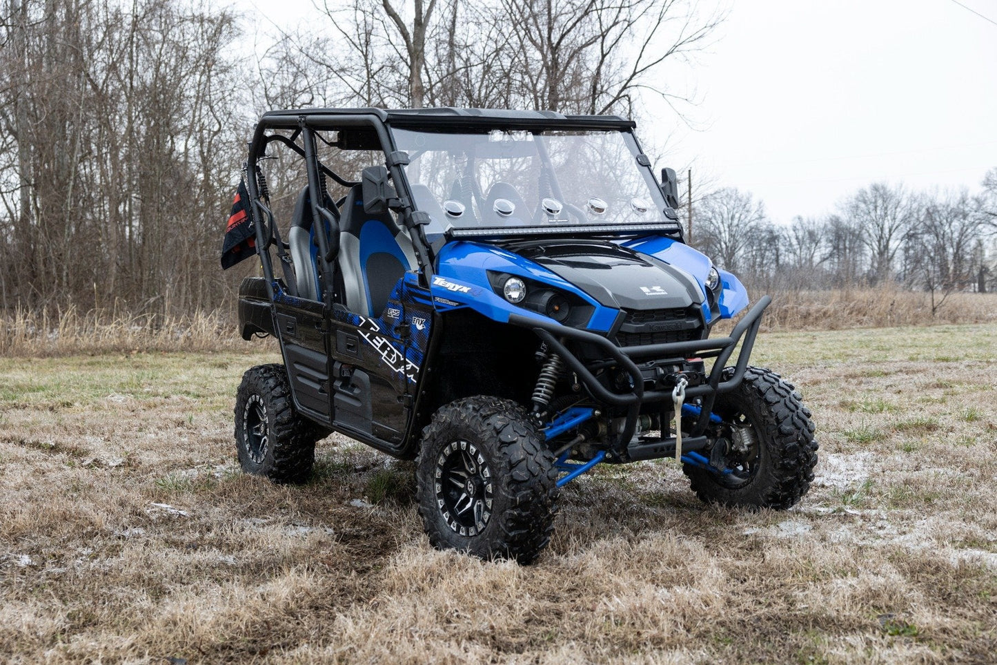 Rough Country 94015 LED Light Kit | Cage Mount | 50" Black Single Row | Kawasaki Teryx 4 1000/Teryx4 800