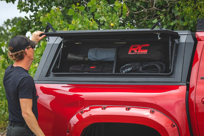 Rough Country 734075 Bed Cap Side Shelf Storage Bin | Passengers Side | Toyota Tacoma (16-26)