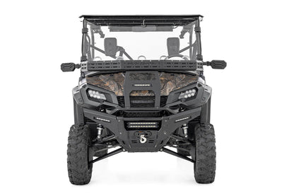Rough Country 92059 Front Cargo Rack |Black Series LED | 6" Light | Slim Line | Honda Pioneer 1000