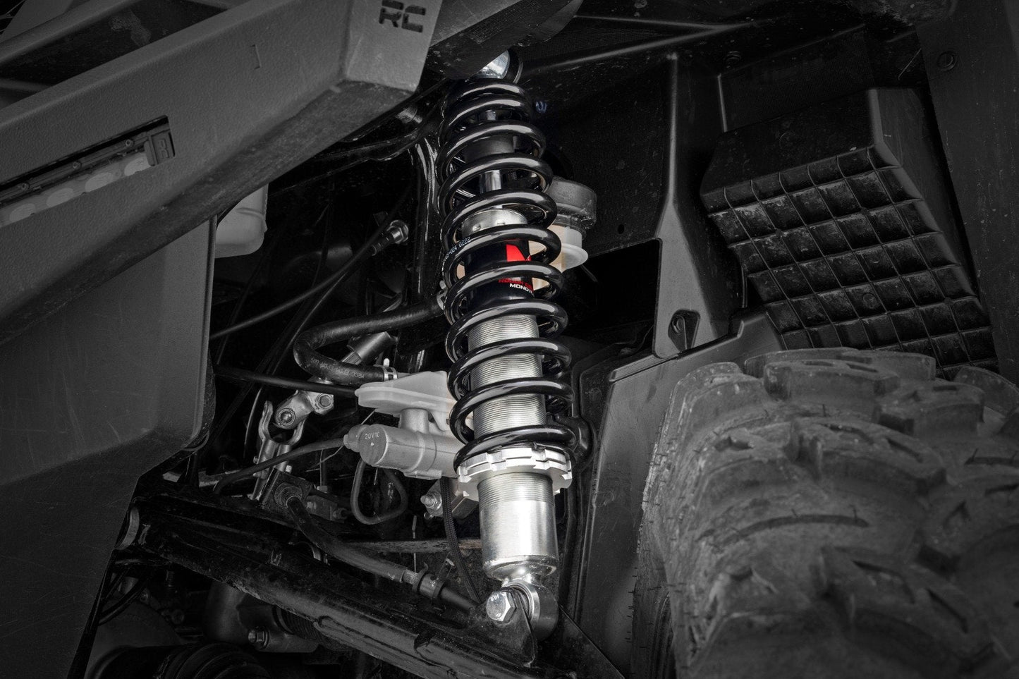Rough Country 301005 M1 Front Coil Over Shocks | Ride Height Adjust | Honda Pioneer 1000
