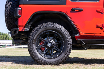 Rough Country 711402 Caliper Covers | Rear | Red | Jeep Wrangler JK/Wrangler Unlimited  (2007-2018)