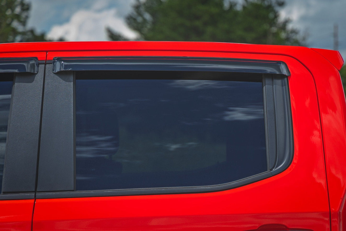 Rough Country 911924 Side Window Deflectors | Tape On Rain Guard | Chevy/GMC 1500/2500HD/3500HD (19-26 & Classic)