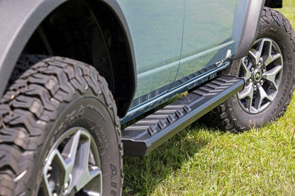 Rough Country 41007A BA2 Running Boards | Side Step Bars | 4-Door | Ford Bronco 4WD (2021-2025)