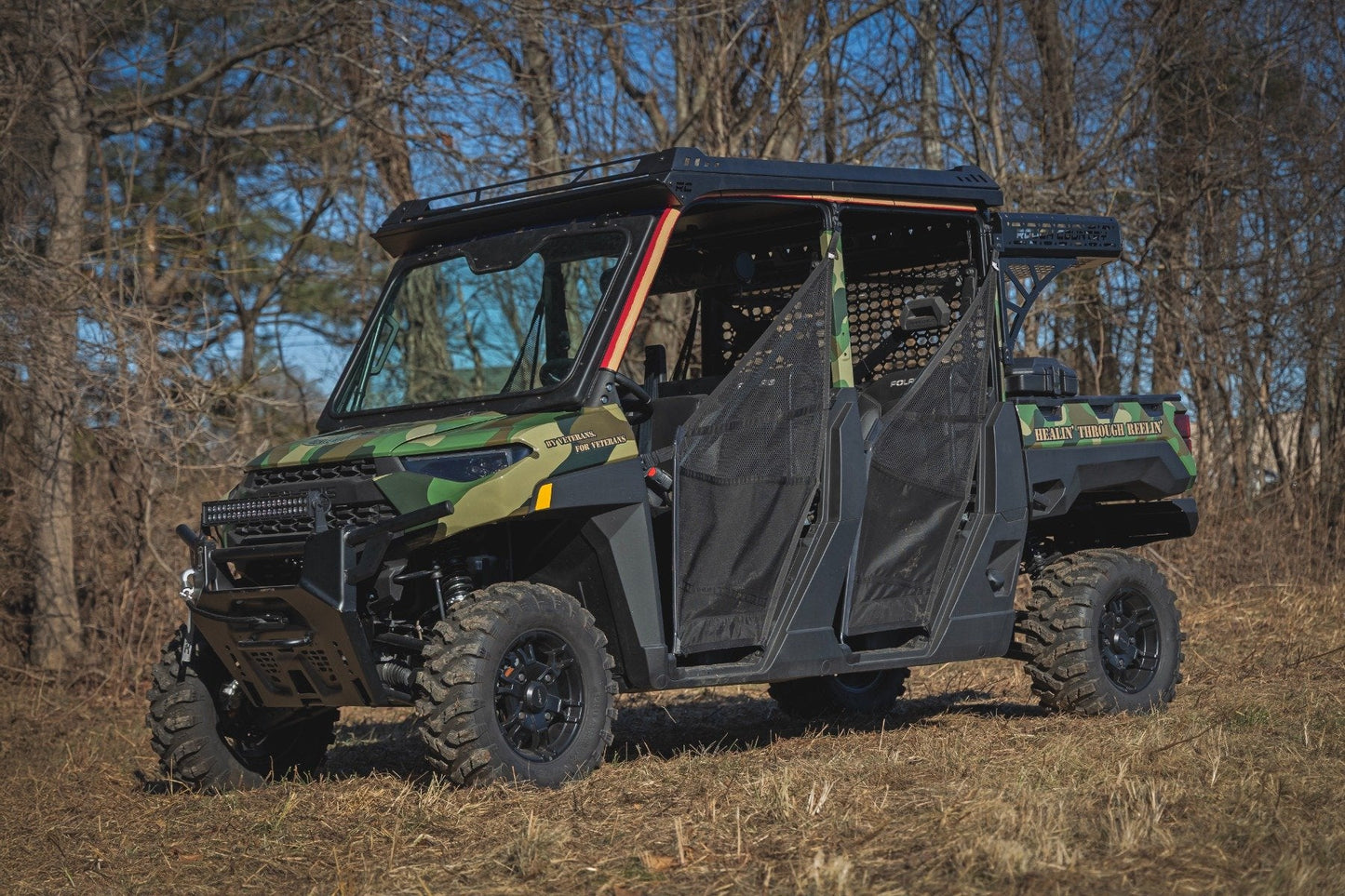 Rough Country 98417221 Electric Tilt Windshield | Glass | Formed Frame | Polaris Ranger XP 1000