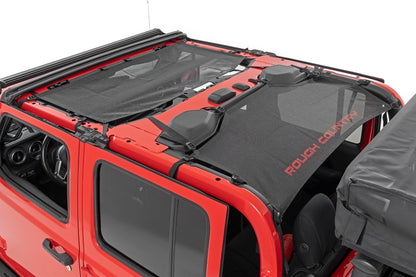Rough Country 85118 Mesh Bikini Top Plus | Black | Jeep Gladiator JT 4WD (2020-2024)