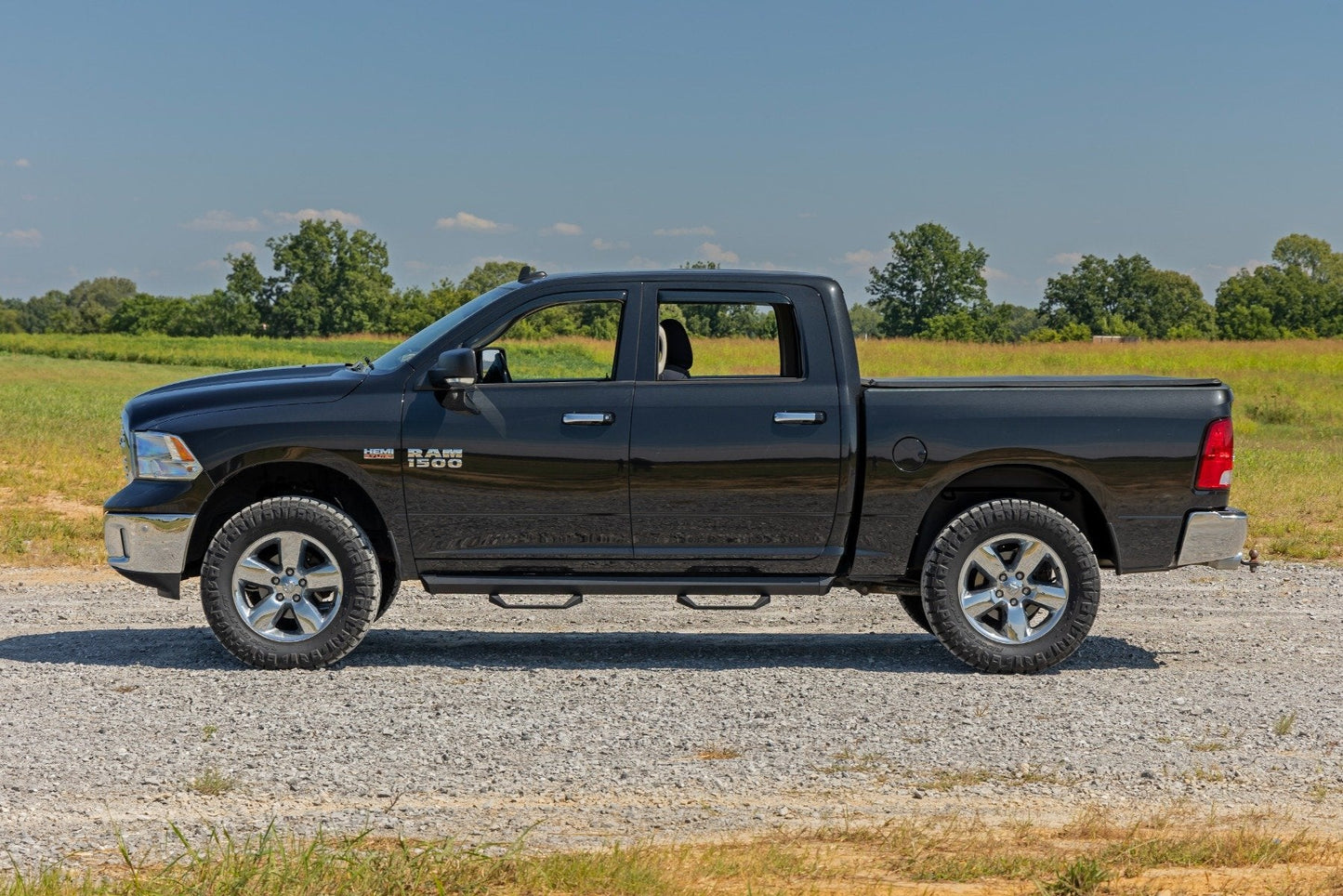 Rough Country 840924 Side Window Deflectors | In Channel Rain Guard | Ram 1500/2500/3500 (10-25 & Classic)
