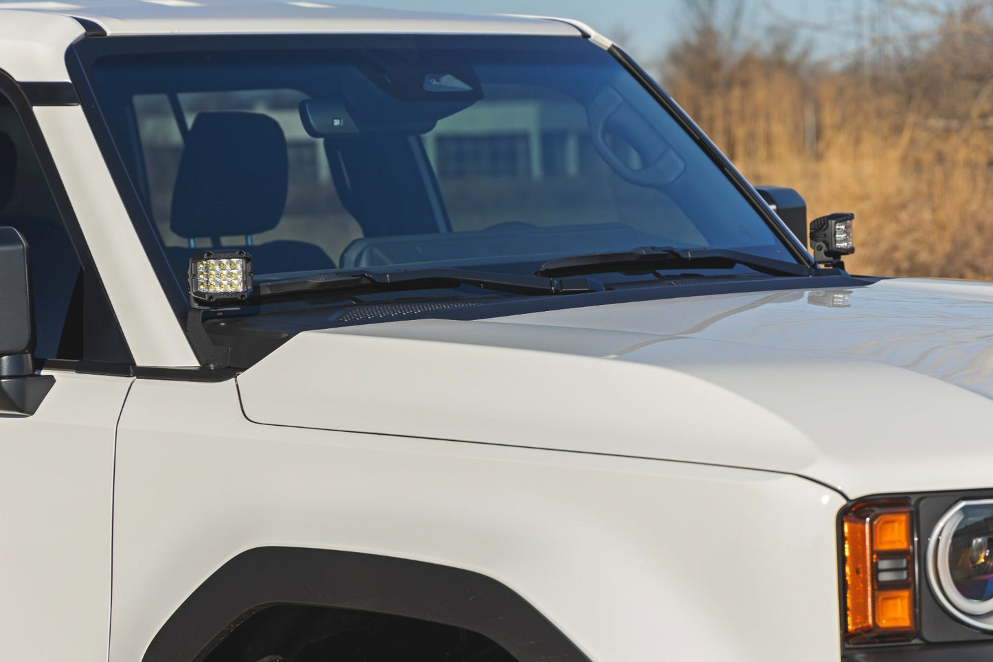 Rough Country 72113 LED Light Kit | Ditch Mount | 2" Black Pair | Flood | Toyota Land Cruiser (24-25)
