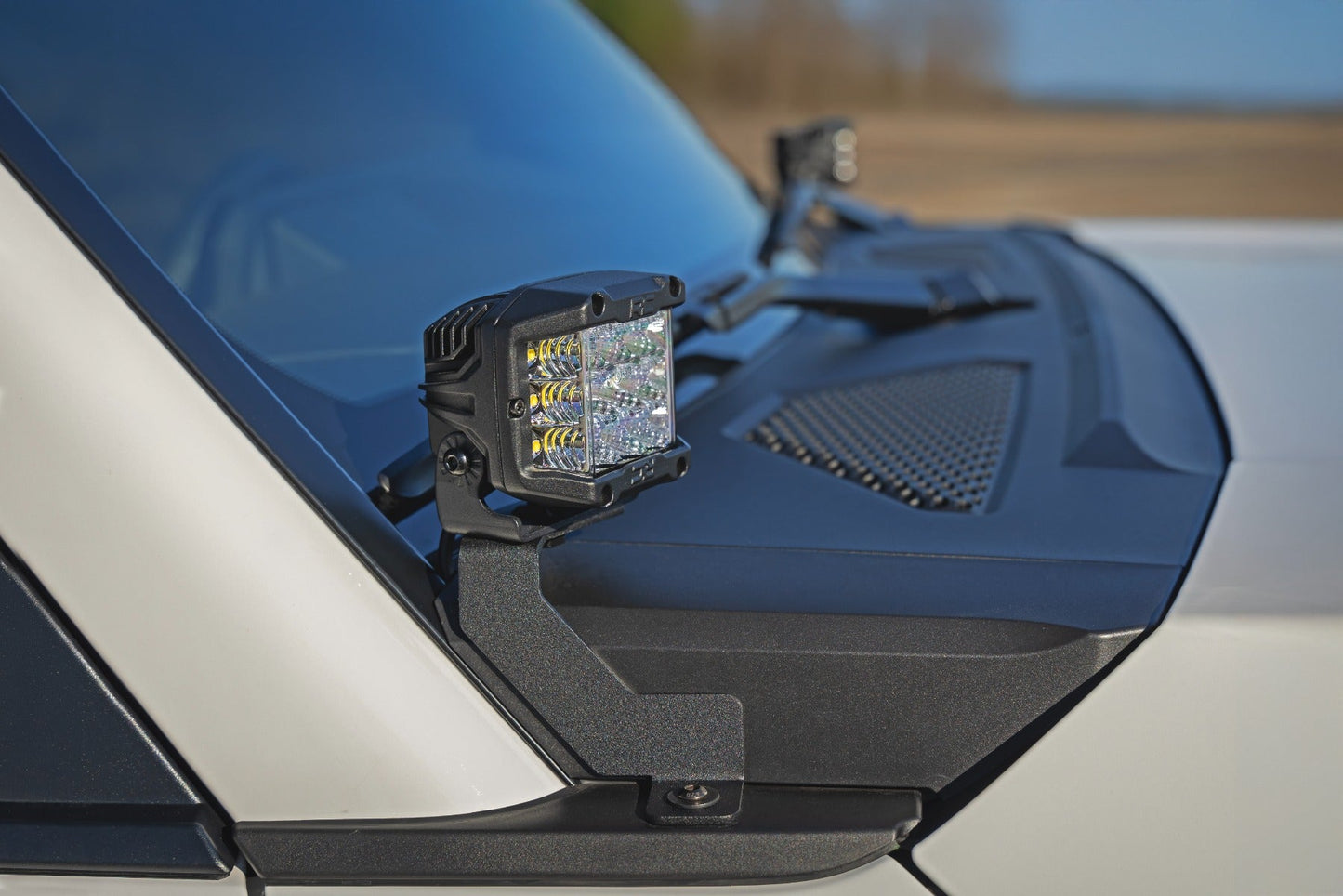 Rough Country 72112 LED Light Kit | Ditch Mount | 2" Black Pair | Spot | Toyota Land Cruiser (24-25)