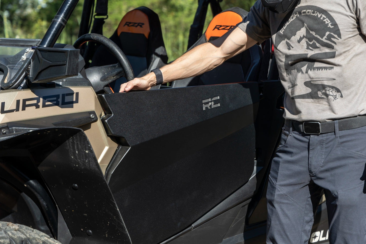 Rough Country 93121 Aluminum Lower Half Doors | Rear | Polaris RZR XP 4 1000/RZR XP 4 Turbo S