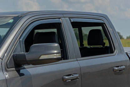 Rough Country 841924 Side Window Deflectors | In Channel Rain Guard | Ram 1500 (19-26)/1500 TRX (21-24)