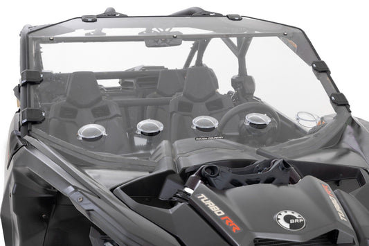 Rough Country 98272030 Vented Full Windshield | Scratch Resistant | Can-Am Maverick X3