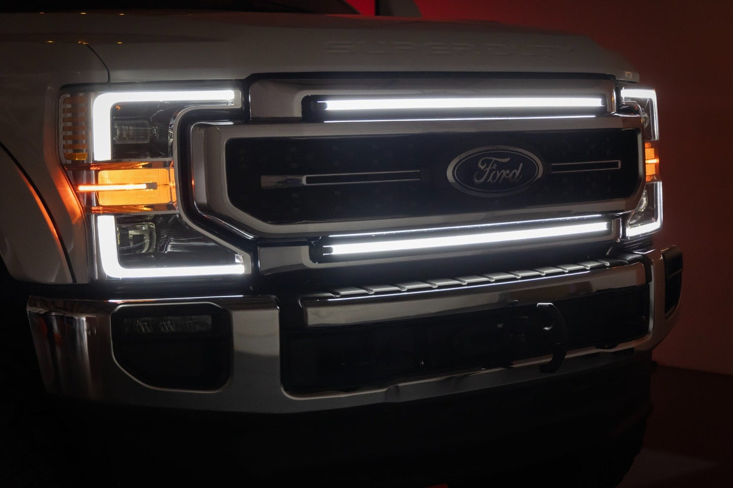 Rough Country 70990 LED Light Kit | Grille Mount | 30 Inch DRL | Ford F-250/F-350 Super Duty (17-22)