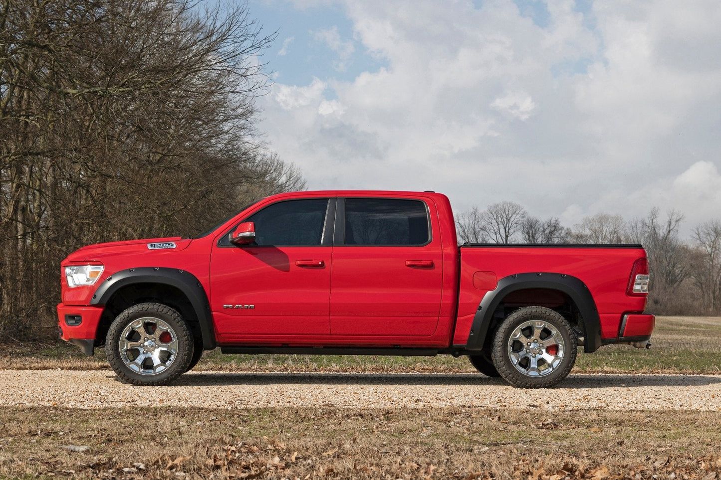 Rough Country 71148A Caliper Covers | Front and Rear | Red | Ram 1500 2WD/4WD (2019-2026)