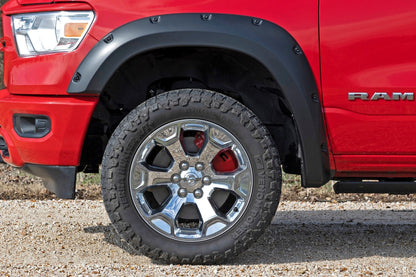 Rough Country 71148A Caliper Covers | Front and Rear | Red | Ram 1500 2WD/4WD (2019-2026)