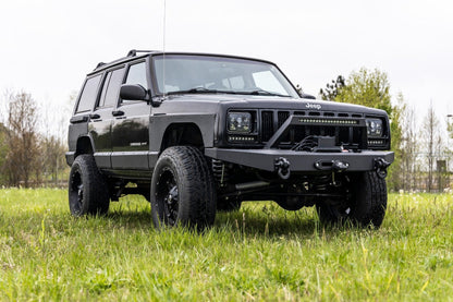 Rough Country 70728BL 8 Inch Black Series LED Light Bar | Single Row | Pair
