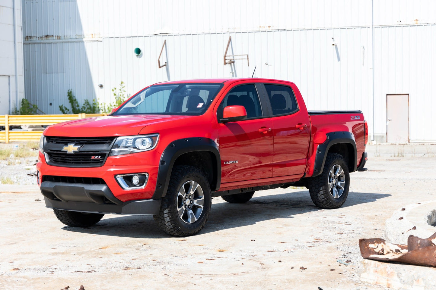 Rough Country F-C11511A-G9K Pocket Fender Flares | G9K Satin Steel | Chevy Colorado 2WD/4WD (2015-2022)