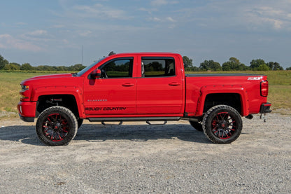 Rough Country 811419 Side Window Deflectors | In Channel Rain Guard | Chevy/GMC 1500/2500HD/3500HD 2WD/4WD
