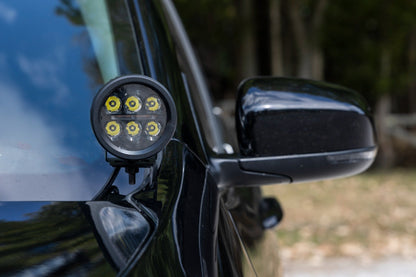 Rough Country 70082 LED Light Kit | Ditch Mount |  3" OSRAM | Wide | Jeep Cherokee KL (14-21)