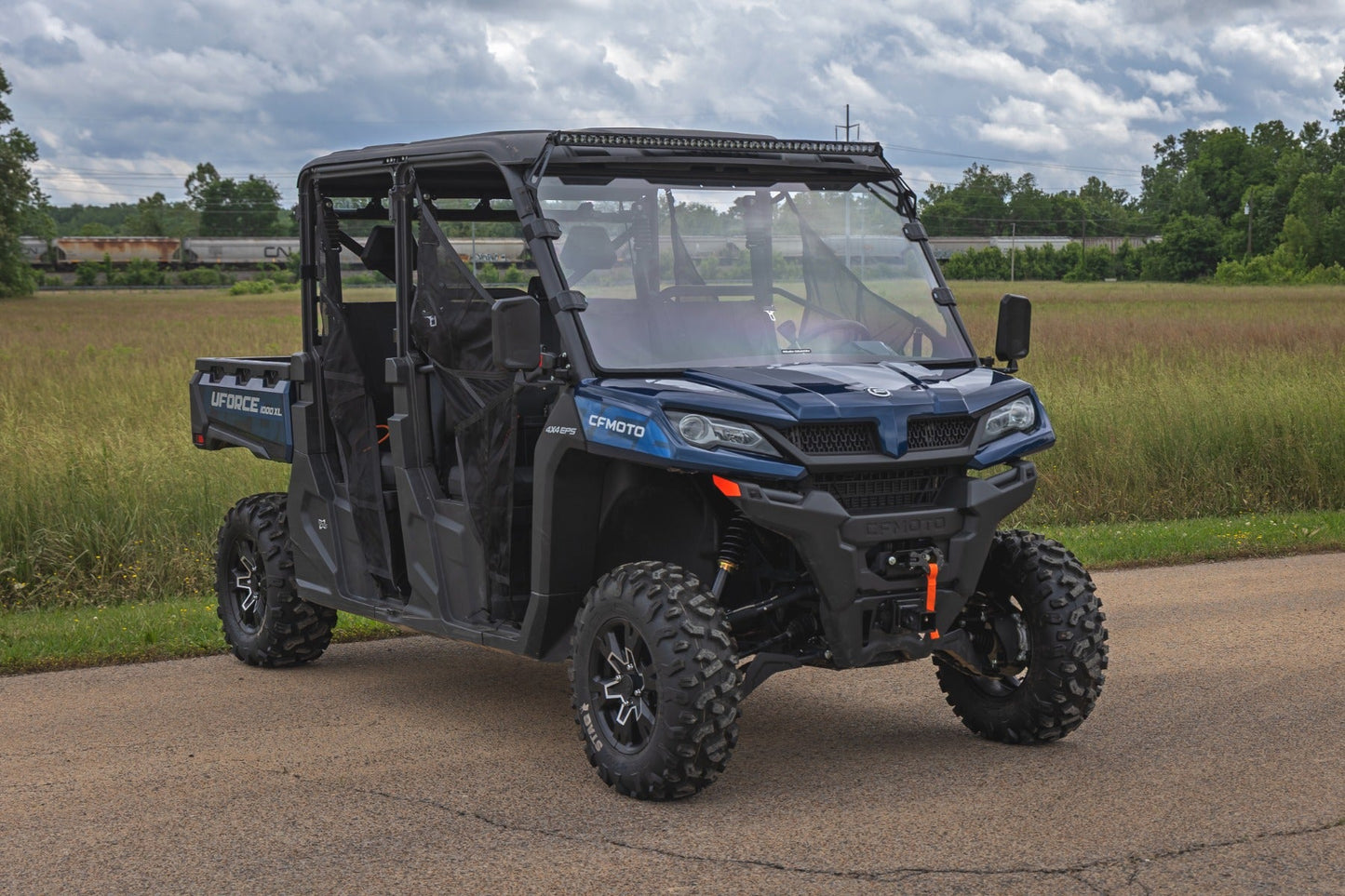 Rough Country 96118 LED Light Kit | Front Mount | 50" Black Single Row | CFMOTO UFORCE 1000