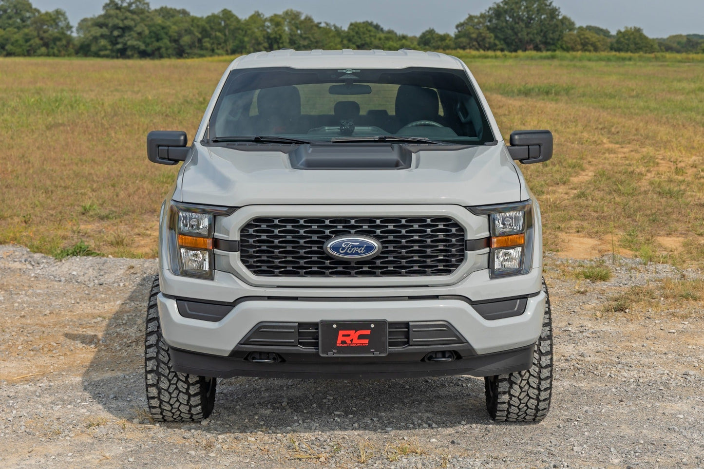 Rough Country HS30010-DR Hood Scoop | DR Avalanche Gray | Ford F-150 2WD/4WD (2021-2025)