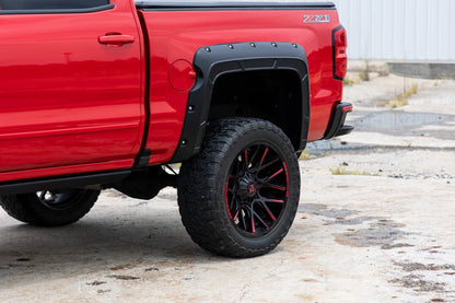 Rough Country A-C11612-GAZ Fender Flares | Defender | 5'9" Bed | GAZ Summit White | Chevy Silverado 1500 (14-18 & Classic)