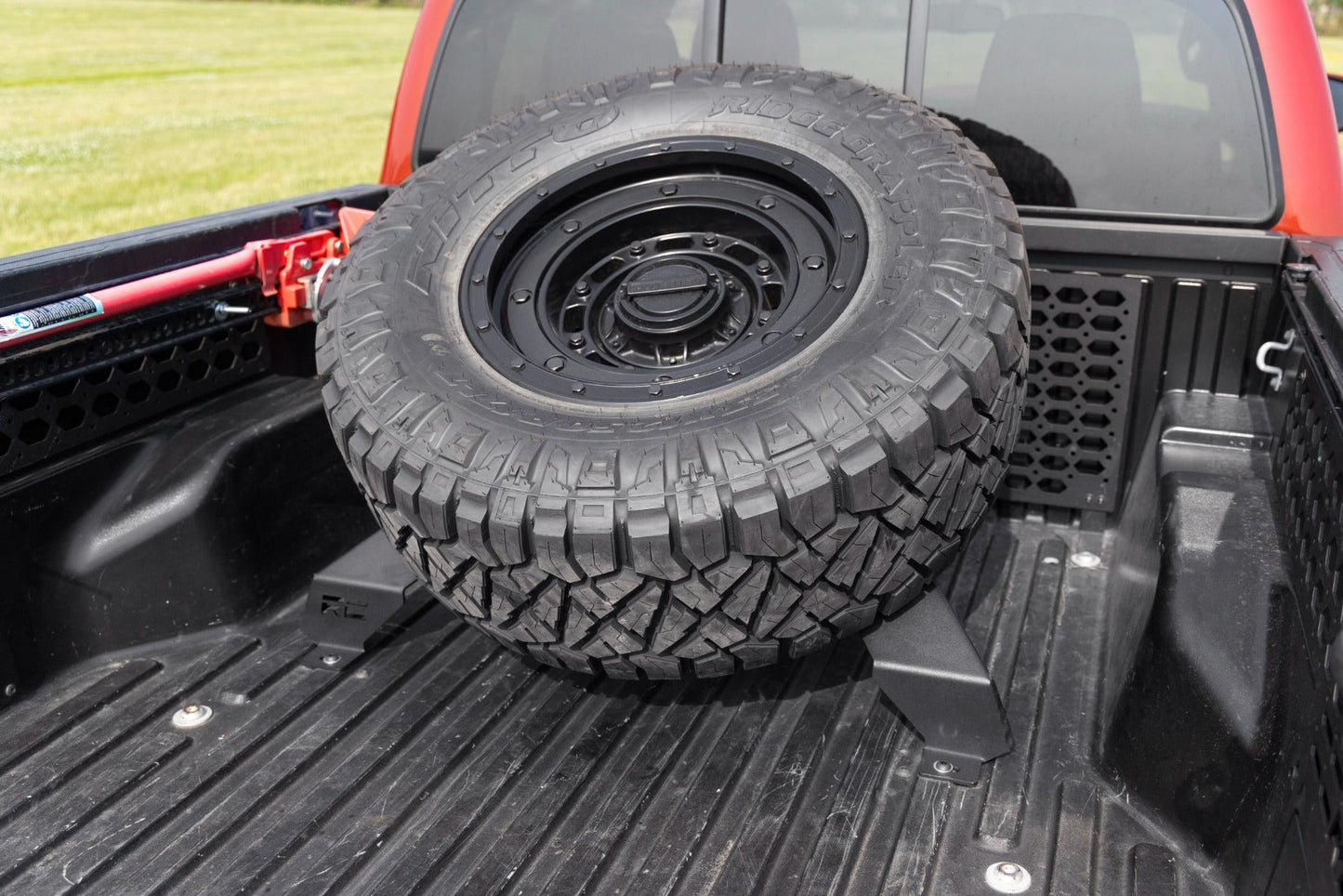 Rough Country 73110 Bed Mount Spare Tire Carrier | Universal (5x5.5 6x5.5 6x135 & 5x5.0 Bolt Patterns)