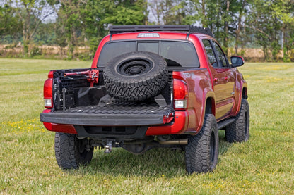 Rough Country 73110 Bed Mount Spare Tire Carrier | Universal (5x5.5 6x5.5 6x135 & 5x5.0 Bolt Patterns)