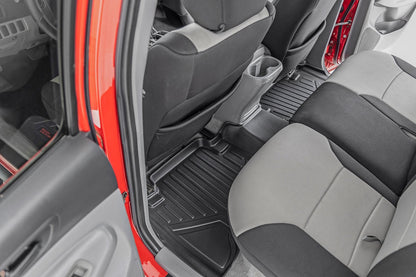 Rough Country M-75113 Floor Mats | Front and Rear | Double Cab | Toyota Tacoma 2WD/4WD (2005-2011)