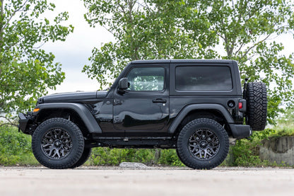 Rough Country 95201018M Rough Country 95 Series Wheel | Machined One-Piece | Gloss Black | 20x10 | 5x5 | -19mm