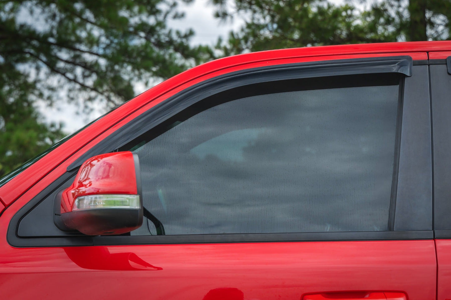 Rough Country 941924 Side Window Deflectors | Tape On Rain Guard | Ram 1500 (19-26)/1500 TRX (21-24)