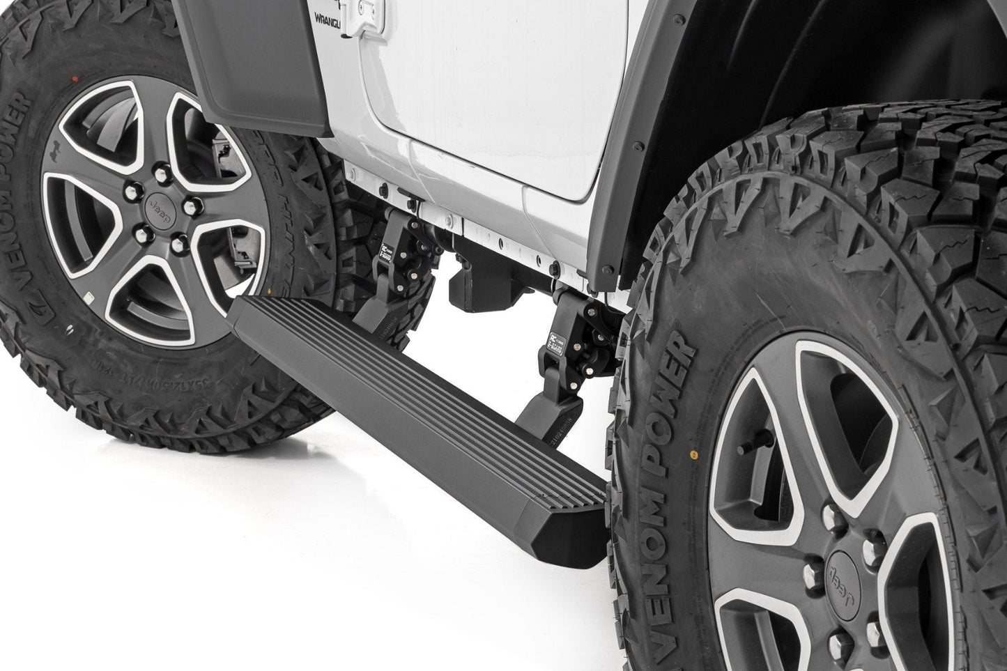 Rough Country PSR61030 Power Running Boards | Dual Electric Motor | 2 Door | Jeep Wrangler JL (18-25)