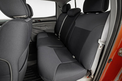 Rough Country 91052 Seat Covers | FR & RR | Crew Cab | Toyota Tacoma 2WD/4WD (2005-2015)