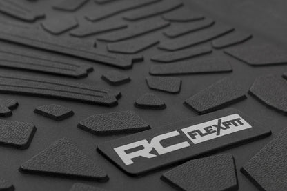 Rough Country FF-60112 Flex Fit Floor Mats | FR & RR | 4 Door | Jeep Wrangler Unlimited 4WD (18-25)