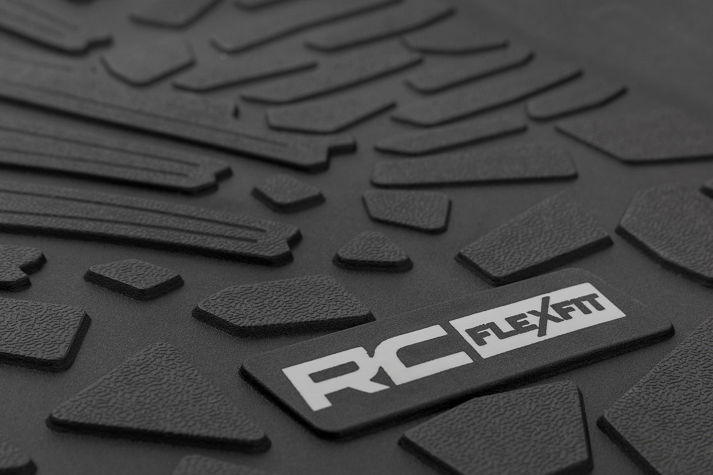 Rough Country FF-6011_A Flex Fit Floor Mats | FR | 2 Door | Jeep Wrangler JL 4WD (2018-2025)