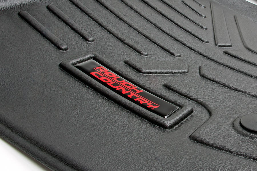 Rough Country M-5115 Floor Mats | Front | Over Hump | Ford F-150 (15-25)/F-150 Lightning (22-25)/Raptor (17-20)