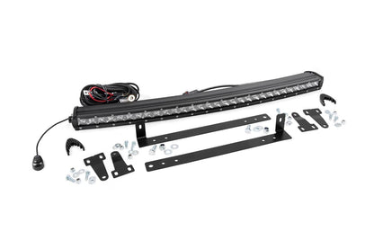 Rough Country 70659 LED Light Kit | Grille Mount | 30" Chrome Single Row | Ford F-150 (09-14)