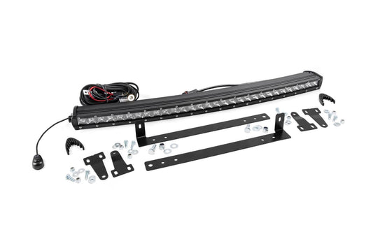 Rough Country 70659 LED Light Kit | Grille Mount | 30" Chrome Single Row | Ford F-150 (09-14)