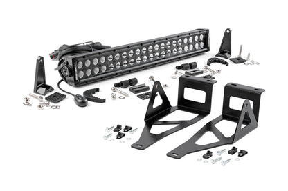 Rough Country 70665 LED Light Kit | Bumper Mount | 20" Black Dual Row | Ford F-250/F-350 Super Duty (05-07)