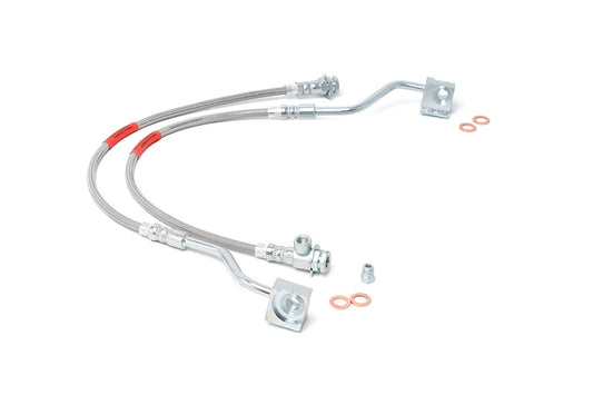 Rough Country 89310S Brake Lines | Stainless | FR | 4-6" Lift | Ford Bronco/F-150 4WD (1980-1996)