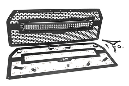 Rough Country 70193 Mesh Grille | 30" Dual Row LED | Black | Ford F-150 2WD/4WD (2015-2017)