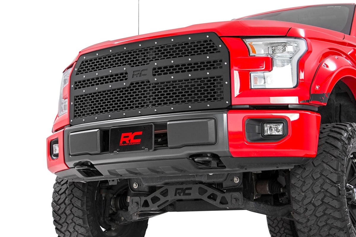 Rough Country 70191 Mesh Grille | Ford F-150 2WD/4WD (2015-2017)