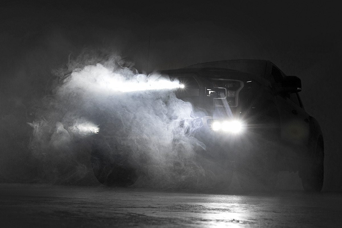 Rough Country 70700 LED Light Kit | Fog Mount | Triple 2" Black Pair | Ford Raptor 4WD (17-20)