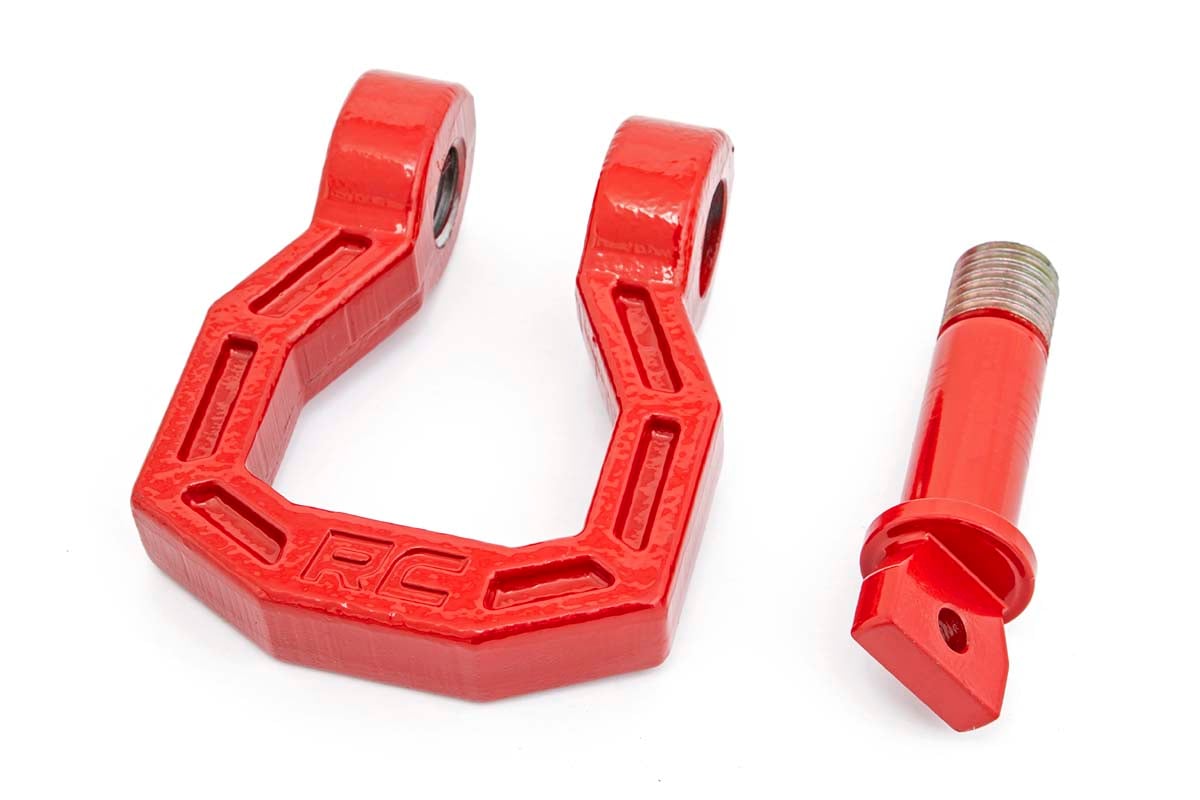Rough Country RS119 D-Ring | Forged | Pair | Red