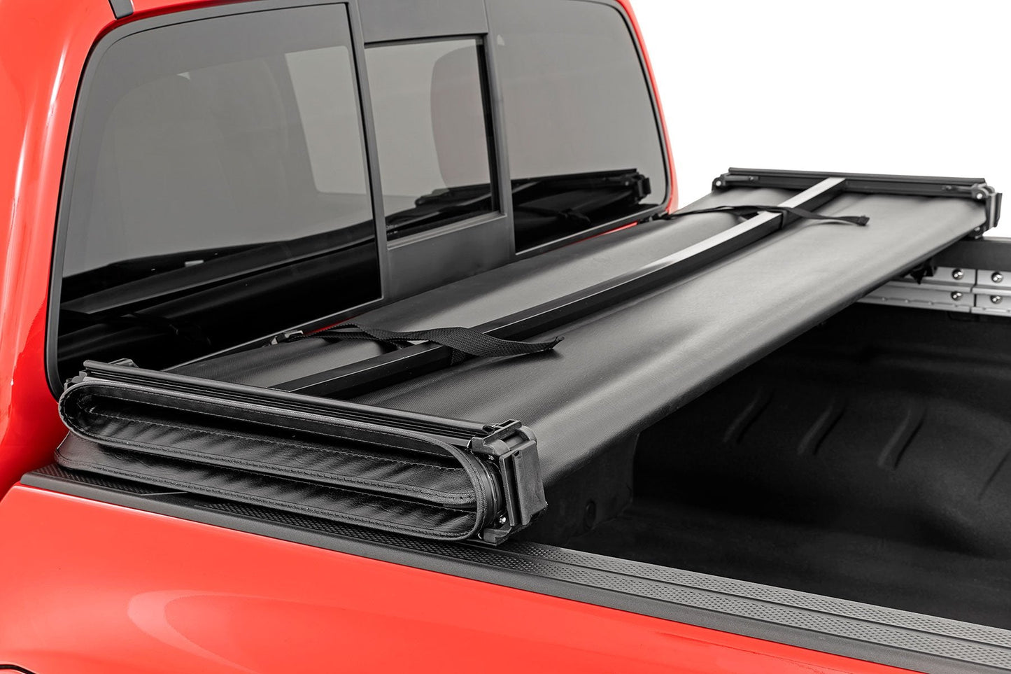 Rough Country 41805522A Soft Tri-Fold Bed Cover | 5' Bed | Nissan Frontier 2WD/4WD (2022-2026)